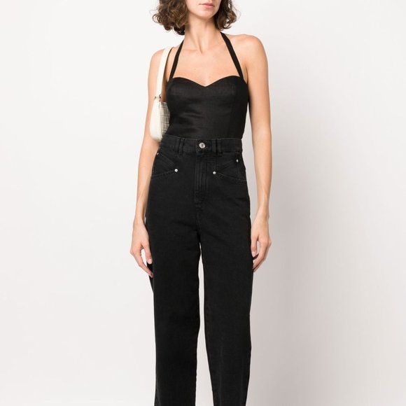 NWT Reformation Jenna Halterneck Top - Picture 1 of 7